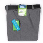 Virginian Belted Youths Trousers 27" to 31" Silver Grey