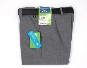 Virginian Belted Youths Trousers 27" to 31" Silver Grey