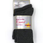 Magic Fit Long Sock 3Pk Grey